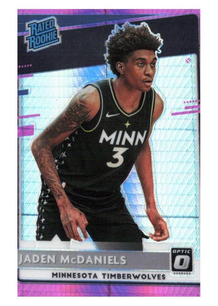 2020-21 Donruss Optic Base Set Jaden McDaniels #178 card