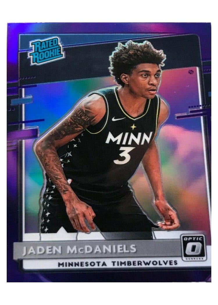 2020-21 Donruss Optic Base Set Jaden McDaniels #178 card