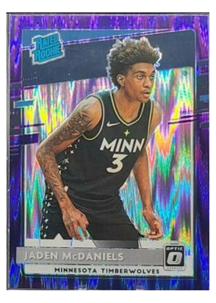 2020-21 Donruss Optic Base Set Jaden McDaniels #178 card