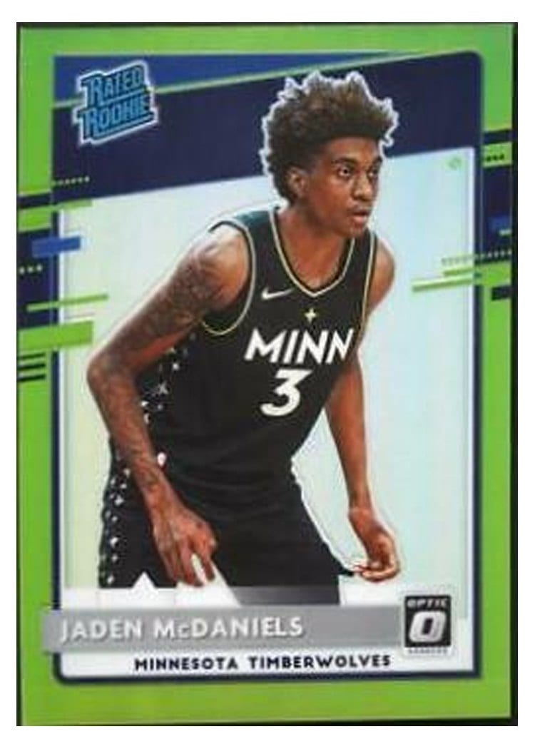 2020-21 Donruss Optic Base Set Jaden McDaniels #178 card