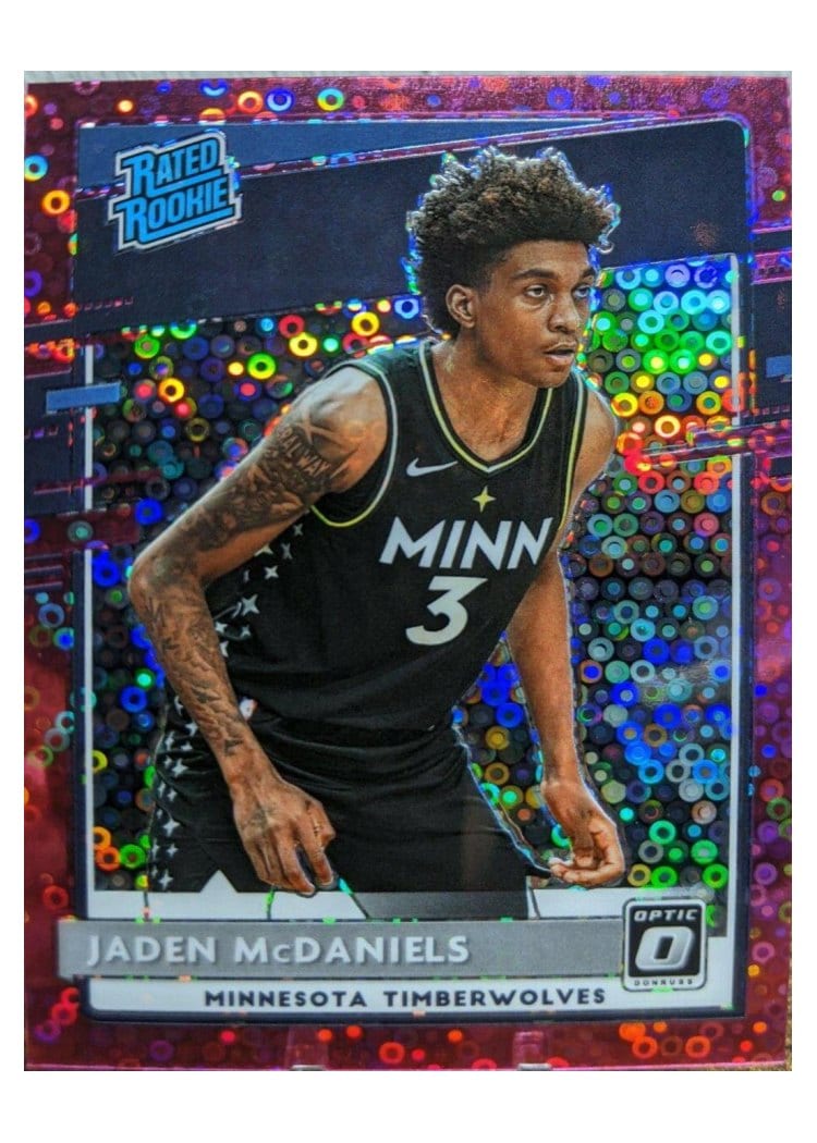 2020-21 Donruss Optic Base Set Jaden McDaniels #178 card