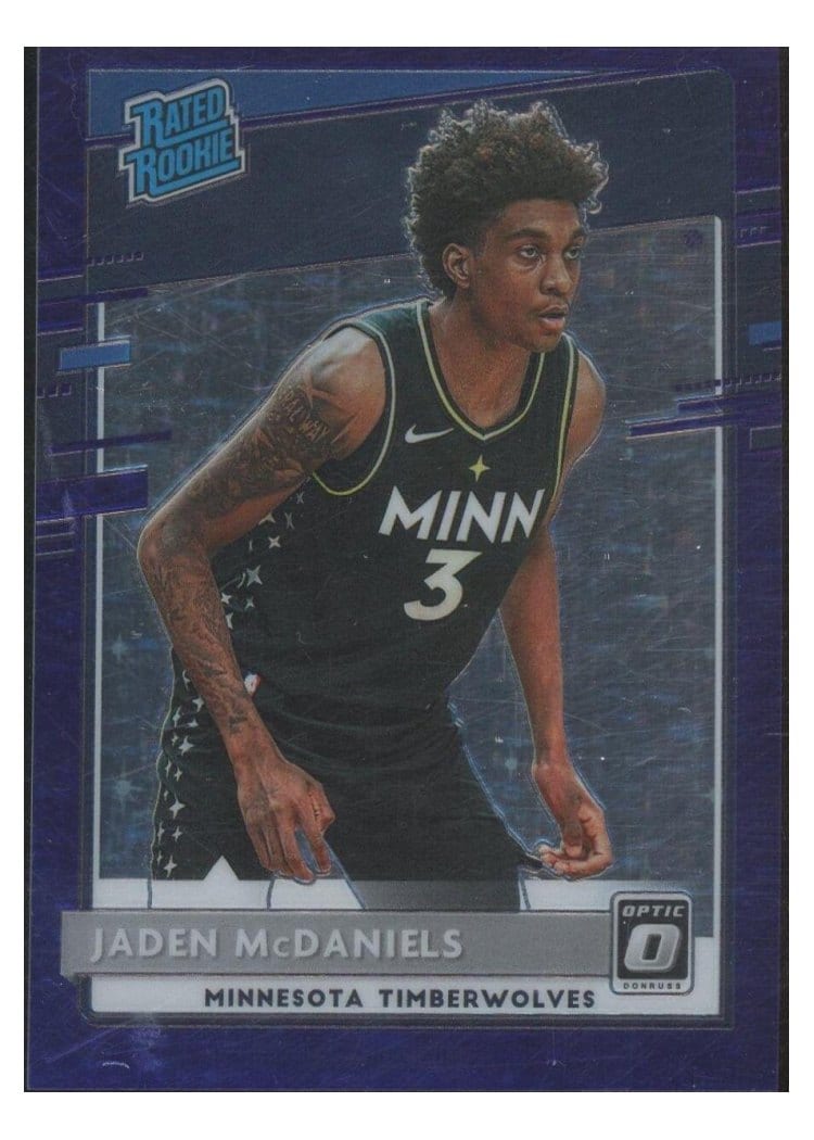 2020-21 Donruss Optic Base Set Jaden McDaniels #178 card