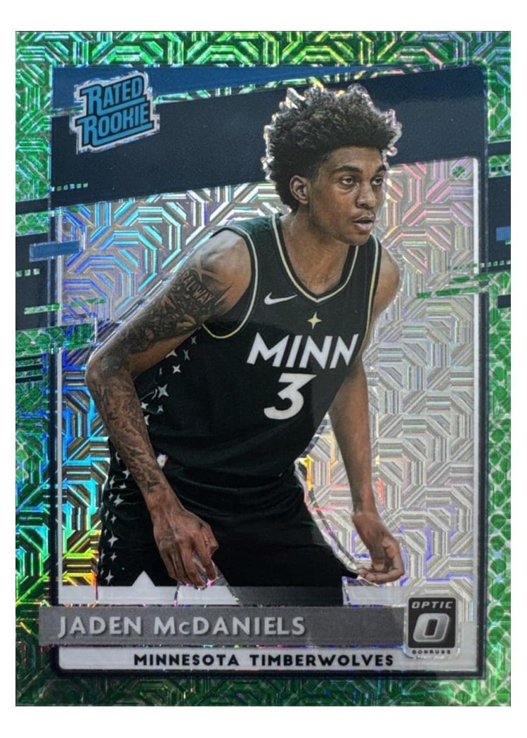 2020-21 Donruss Optic Base Set Jaden McDaniels #178 card
