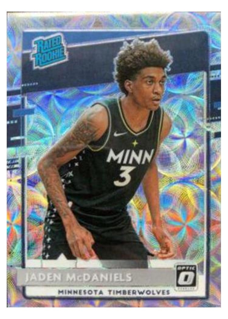 2020-21 Donruss Optic Base Set Jaden McDaniels #178 card