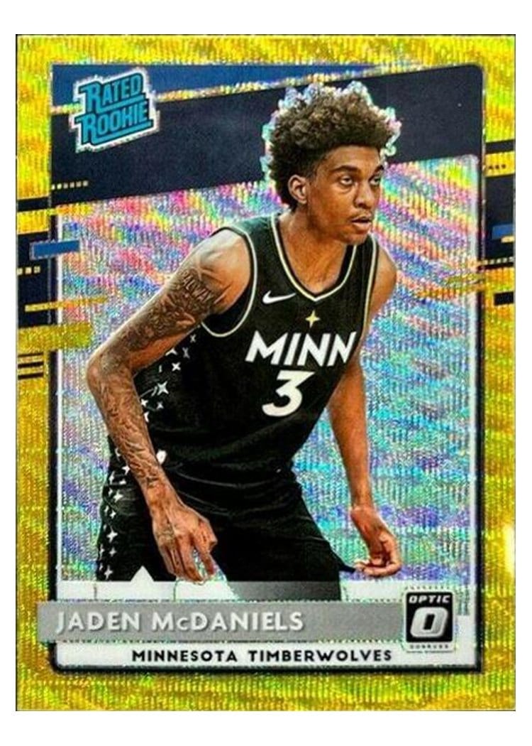 2020-21 Donruss Optic Base Set Jaden McDaniels #178 card