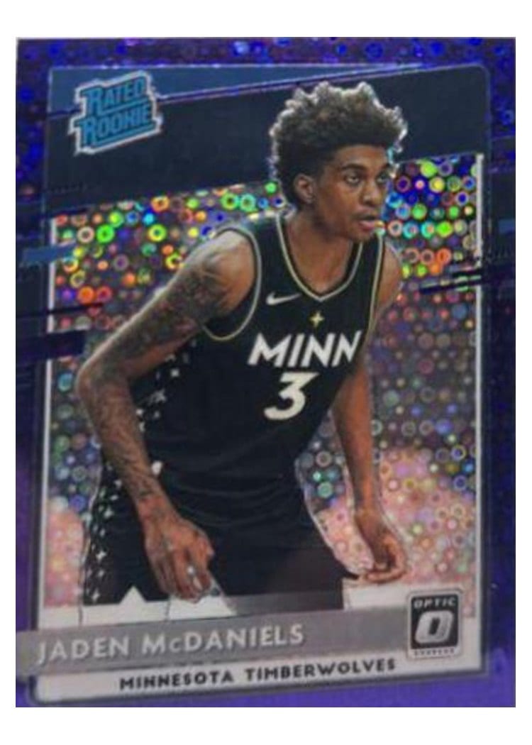 2020-21 Donruss Optic Base Set Jaden McDaniels #178 card