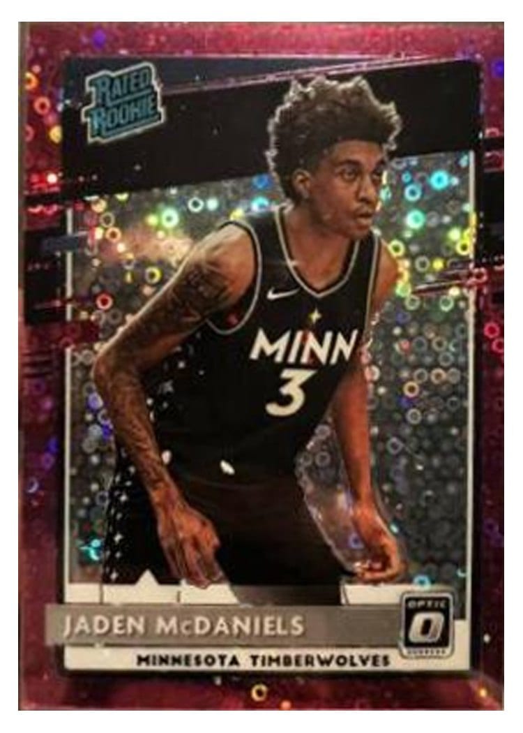 2020-21 Donruss Optic Base Set Jaden McDaniels #178 card