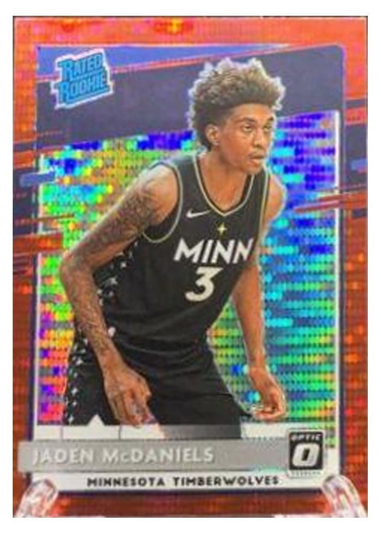 2020-21 Donruss Optic Base Set Jaden McDaniels #178 card