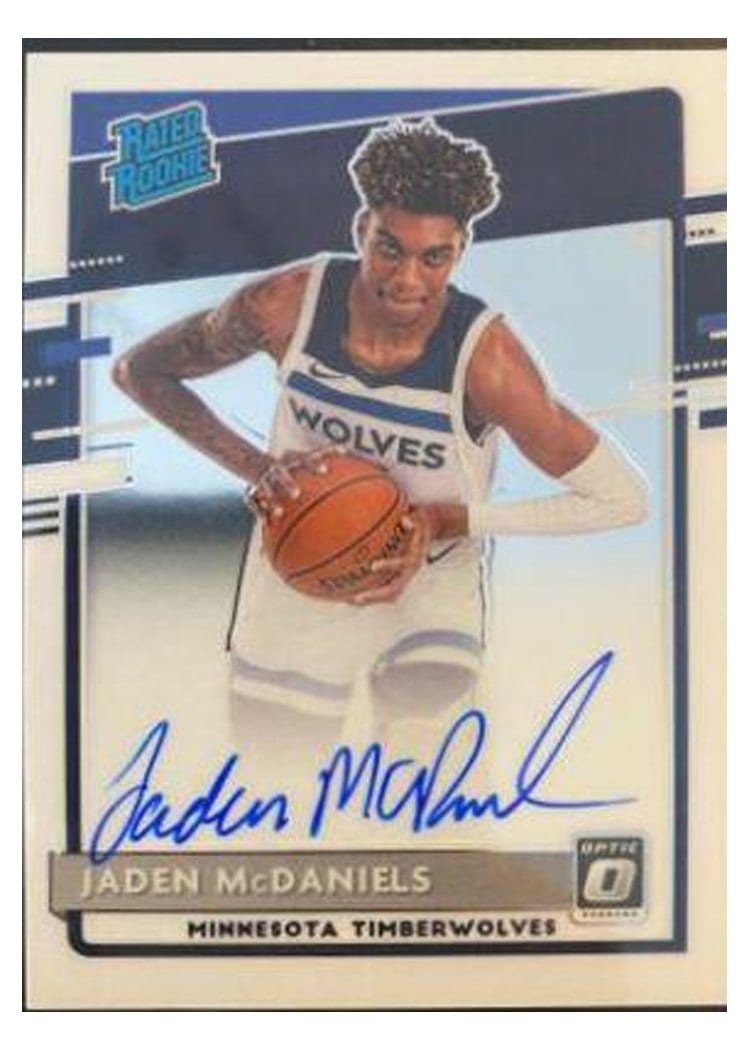 2020-21 Donruss Optic Base Set Jaden McDaniels #178 card