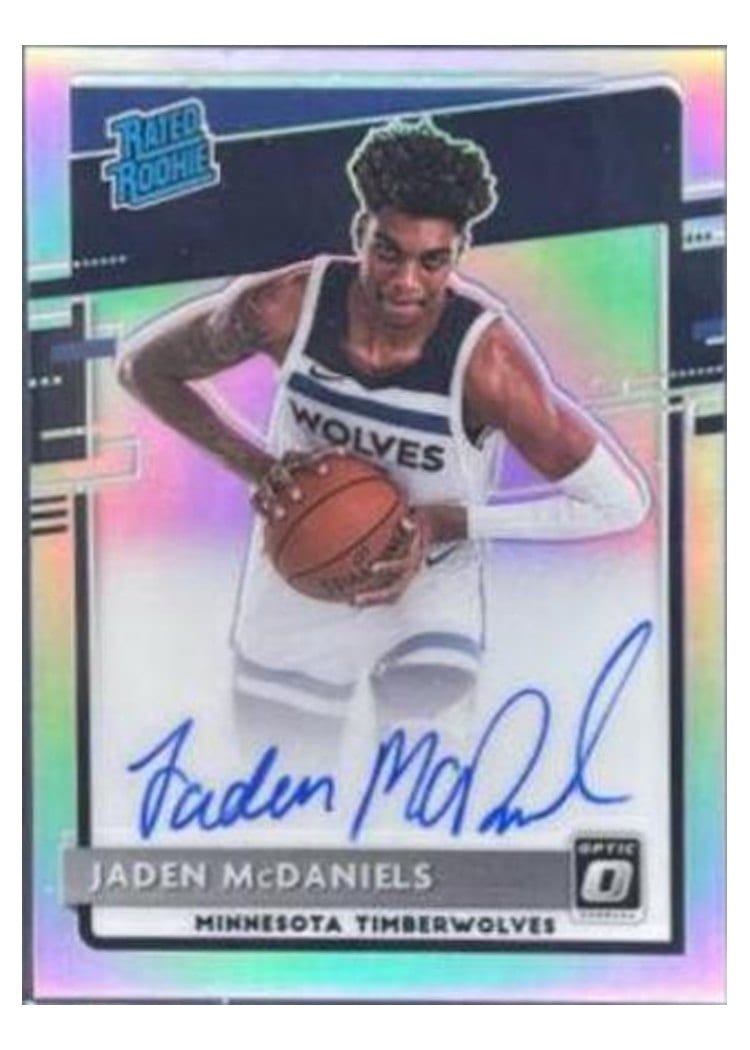 2020-21 Donruss Optic Base Set Jaden McDaniels #178 card