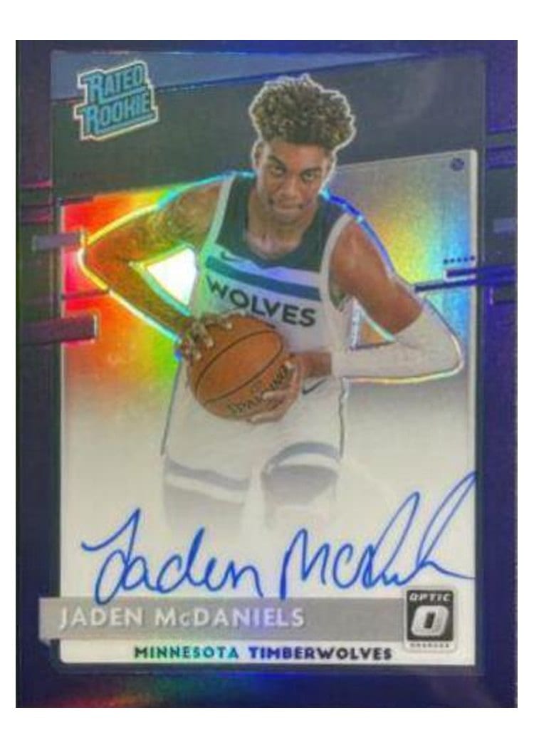 2020-21 Donruss Optic Base Set Jaden McDaniels #178 card