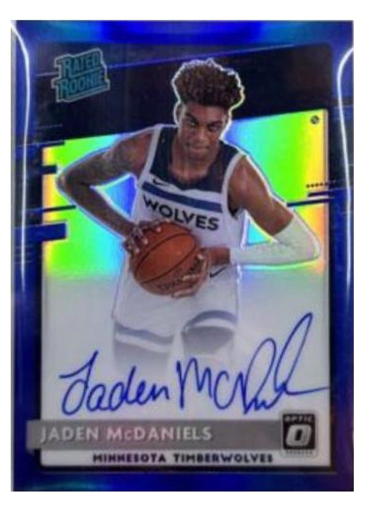 2020-21 Donruss Optic Base Set Jaden McDaniels #178 card
