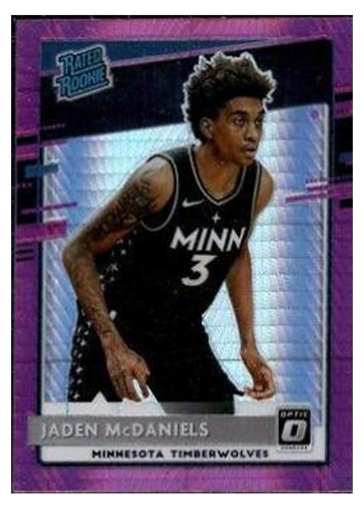 2020-21 Donruss Optic Base Set Jaden McDaniels #178 card