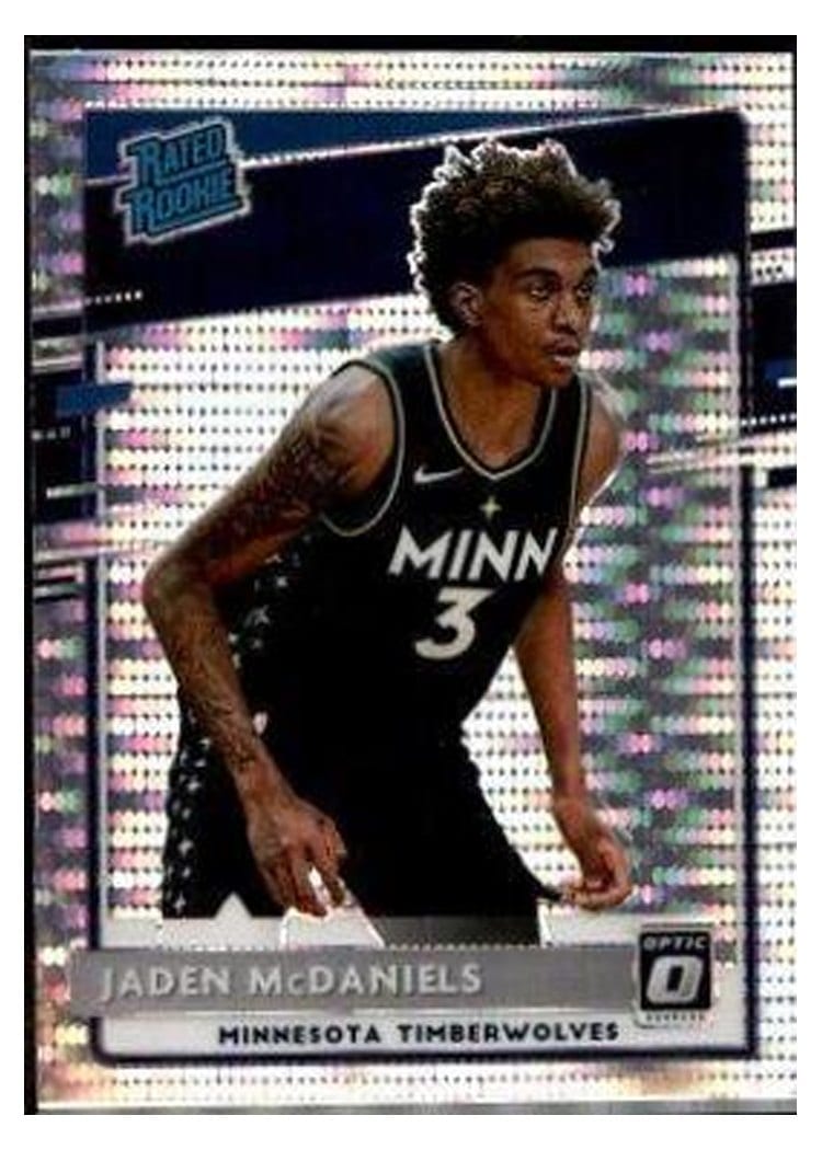 2020-21 Donruss Optic Base Set Jaden McDaniels #178 card