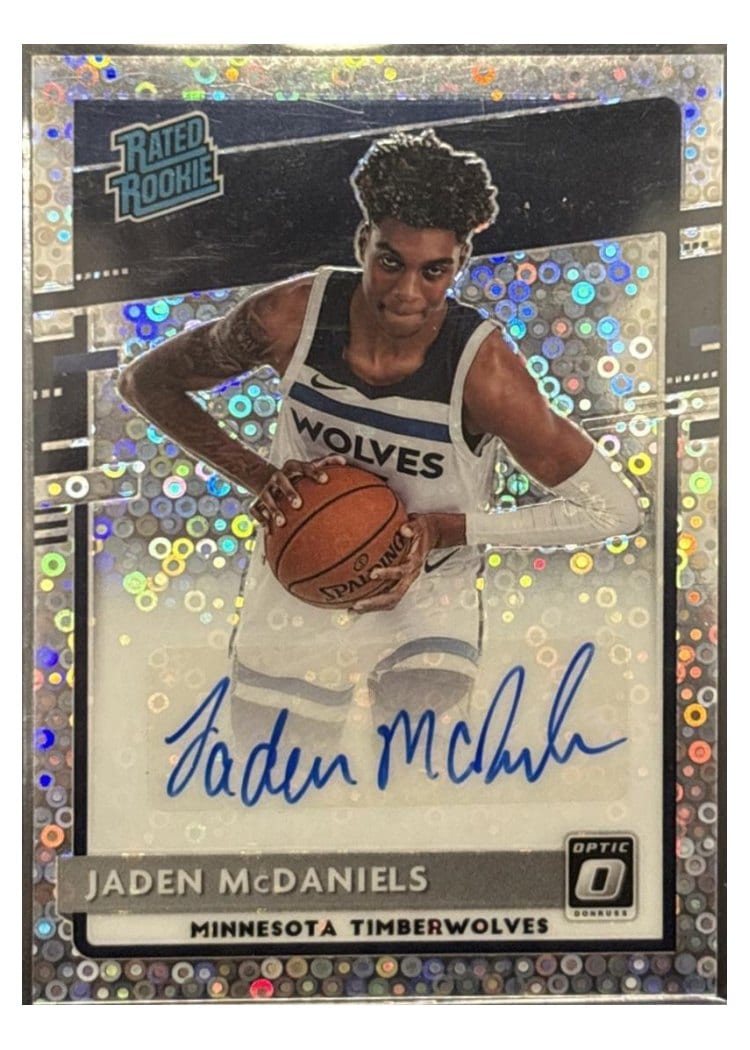 2020-21 Donruss Optic Base Set Jaden McDaniels #178 card