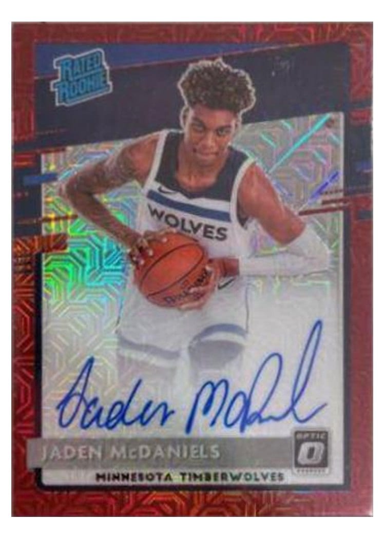 2020-21 Donruss Optic Base Set Jaden McDaniels #178 card
