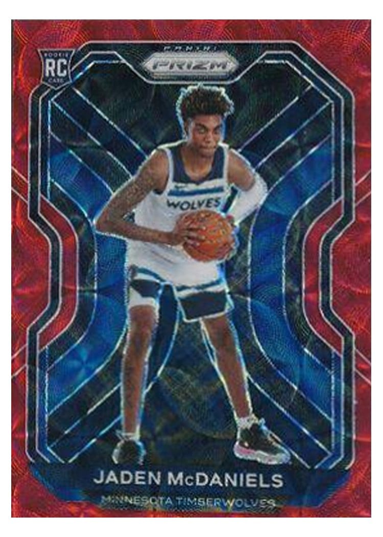 2020-21 Panini Prizm Base Set Jaden McDaniels #277 card