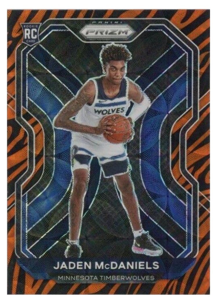 2020-21 Panini Prizm Base Set Jaden McDaniels #277 card