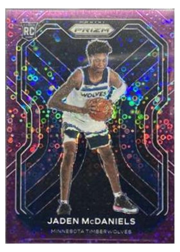 2020-21 Panini Prizm Base Set Jaden McDaniels #277 card