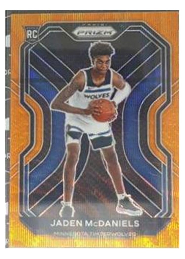 2020-21 Panini Prizm Base Set Jaden McDaniels #277 card