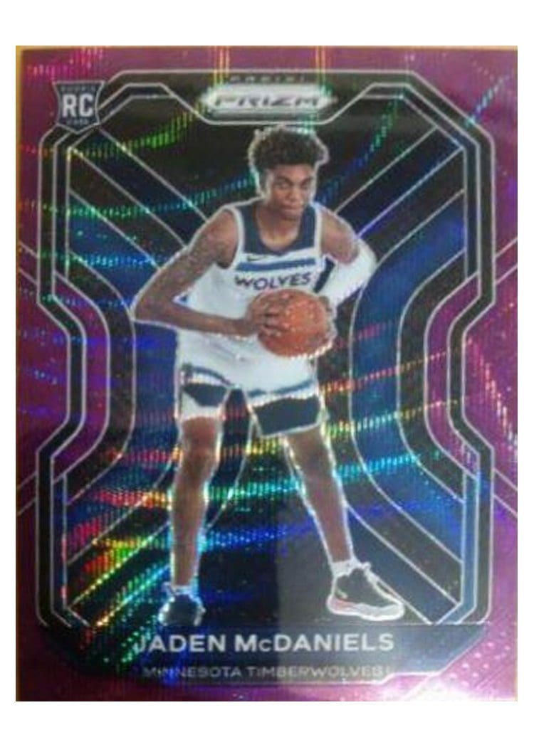 2020-21 Panini Prizm Base Set Jaden McDaniels #277 card