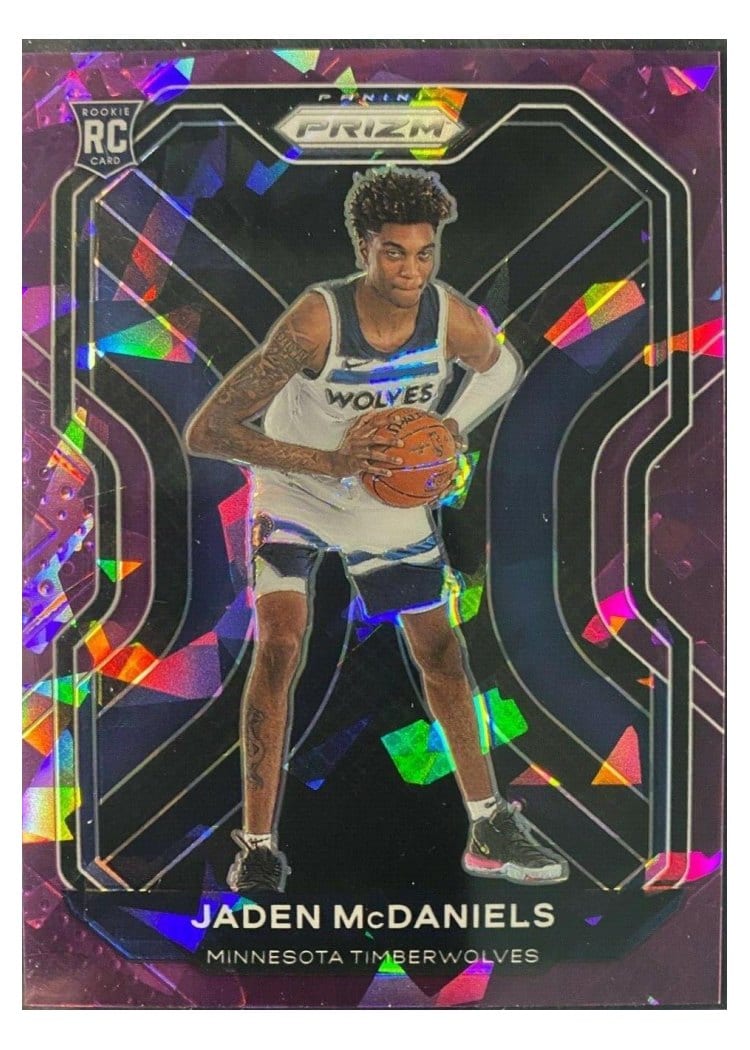 2020-21 Panini Prizm Base Set Jaden McDaniels #277 card