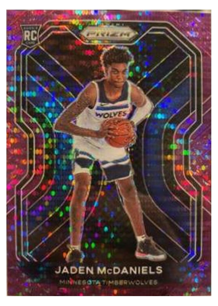 2020-21 Panini Prizm Base Set Jaden McDaniels #277 card