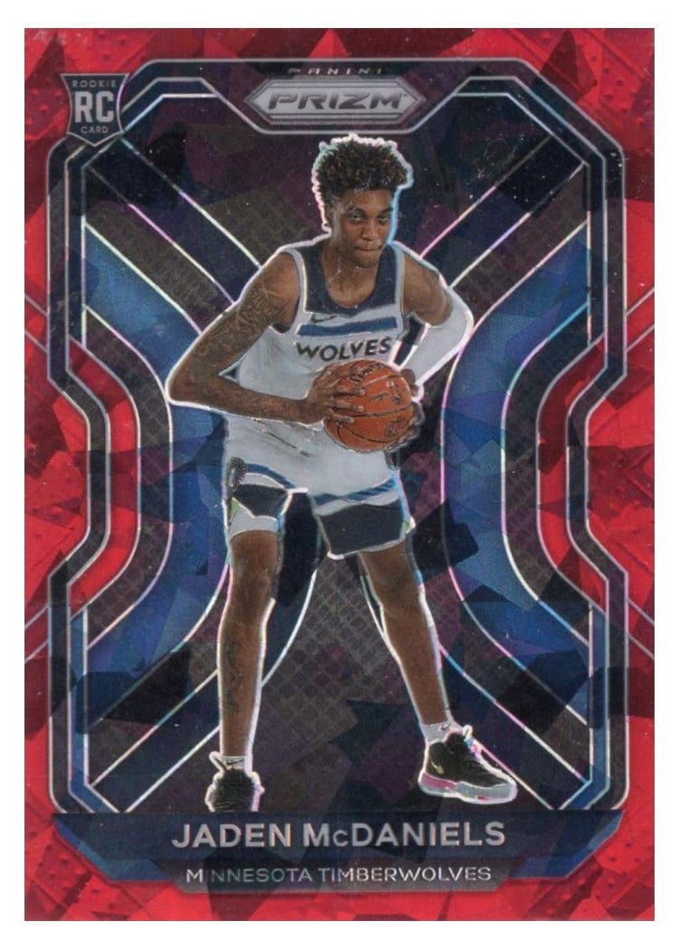 2020-21 Panini Prizm Base Set Jaden McDaniels #277 card
