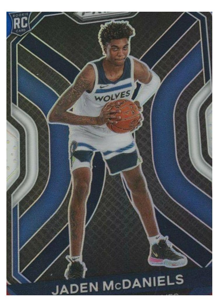 2020-21 Panini Prizm Base Set Jaden McDaniels #277 card