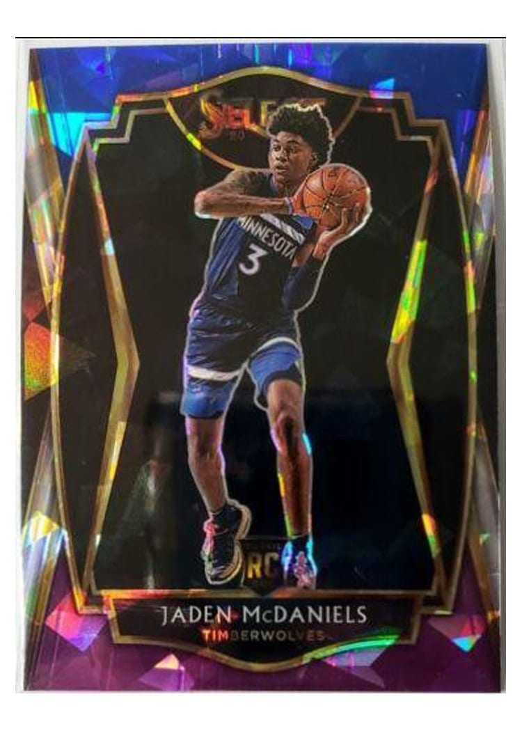 2020-21 Panini Select Base Set Jaden McDaniels #197 card