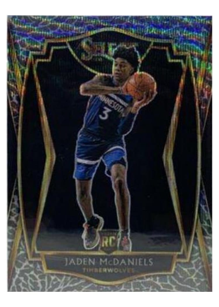 2020-21 Panini Select Base Set Jaden McDaniels #197 card