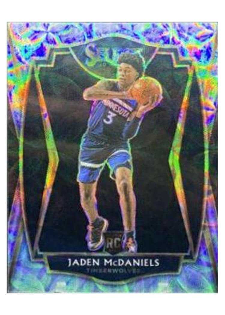 2020-21 Panini Select Base Set Jaden McDaniels #197 card