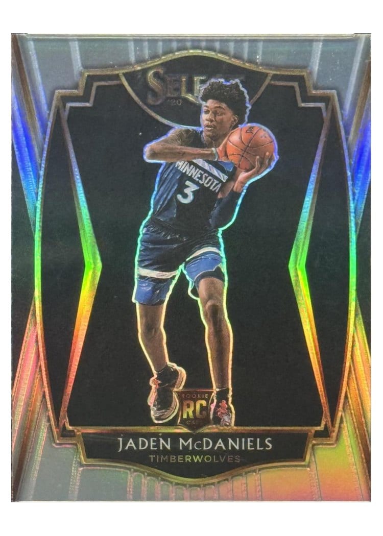 2020-21 Panini Select Base Set Jaden McDaniels #197 card