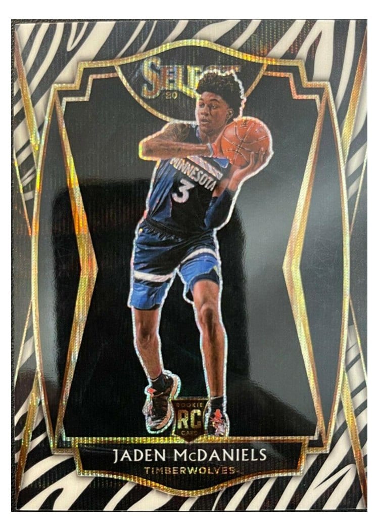 2020-21 Panini Select Base Set Jaden McDaniels #197 card