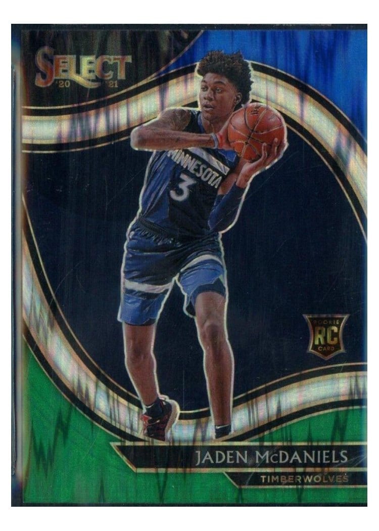 2020-21 Panini Select Base Set Jaden McDaniels #273 card
