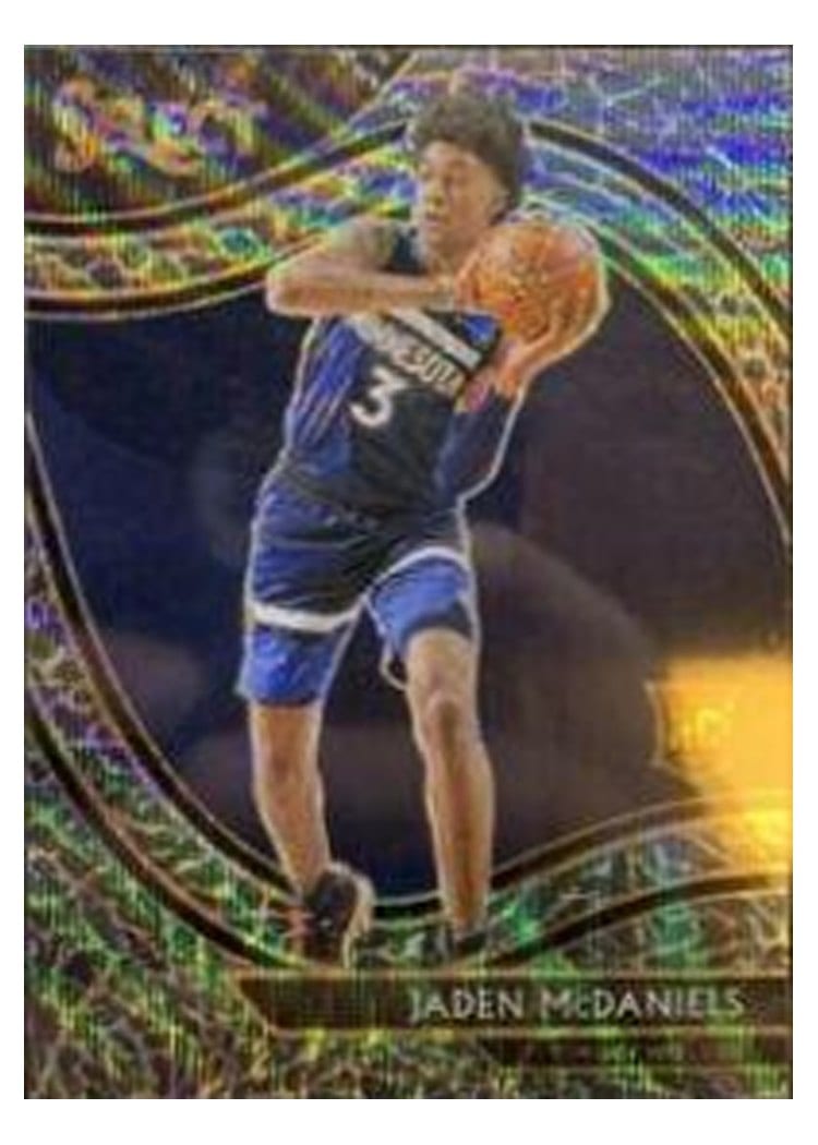 2020-21 Panini Select Base Set Jaden McDaniels #273 card