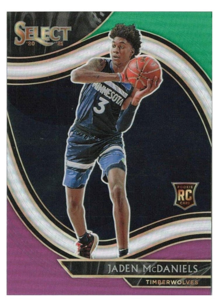 2020-21 Panini Select Base Set Jaden McDaniels #273 card