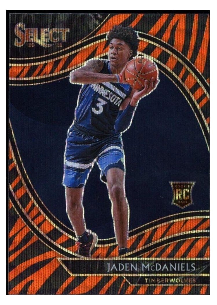 2020-21 Panini Select Base Set Jaden McDaniels #88 card