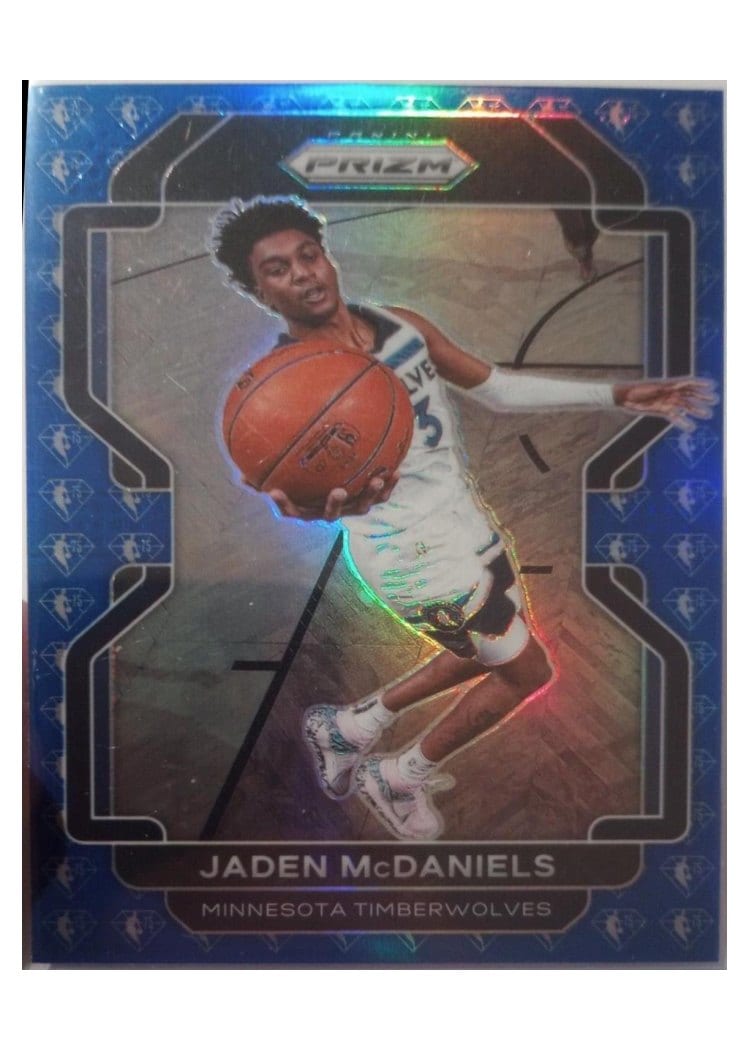 2021-22 Panini Prizm Base Set Jaden McDaniels #12 card