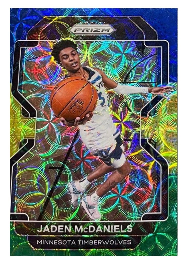 2021-22 Panini Prizm Base Set Jaden McDaniels #12 card