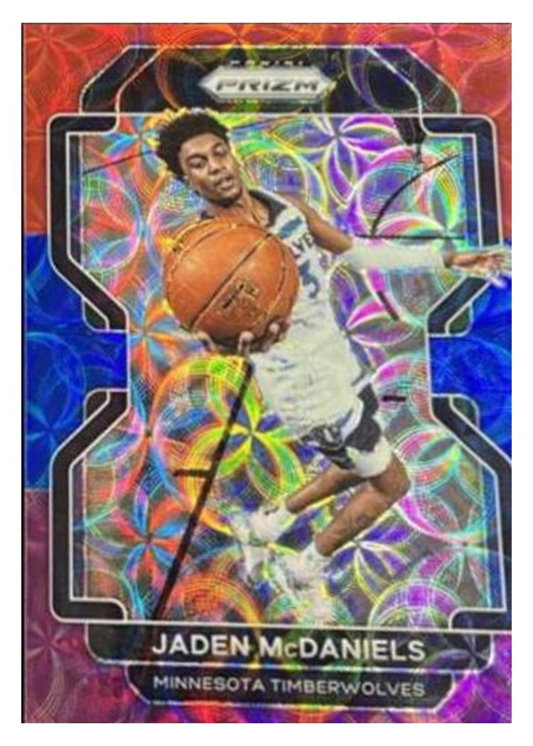 2021-22 Panini Prizm Base Set Jaden McDaniels #12 card