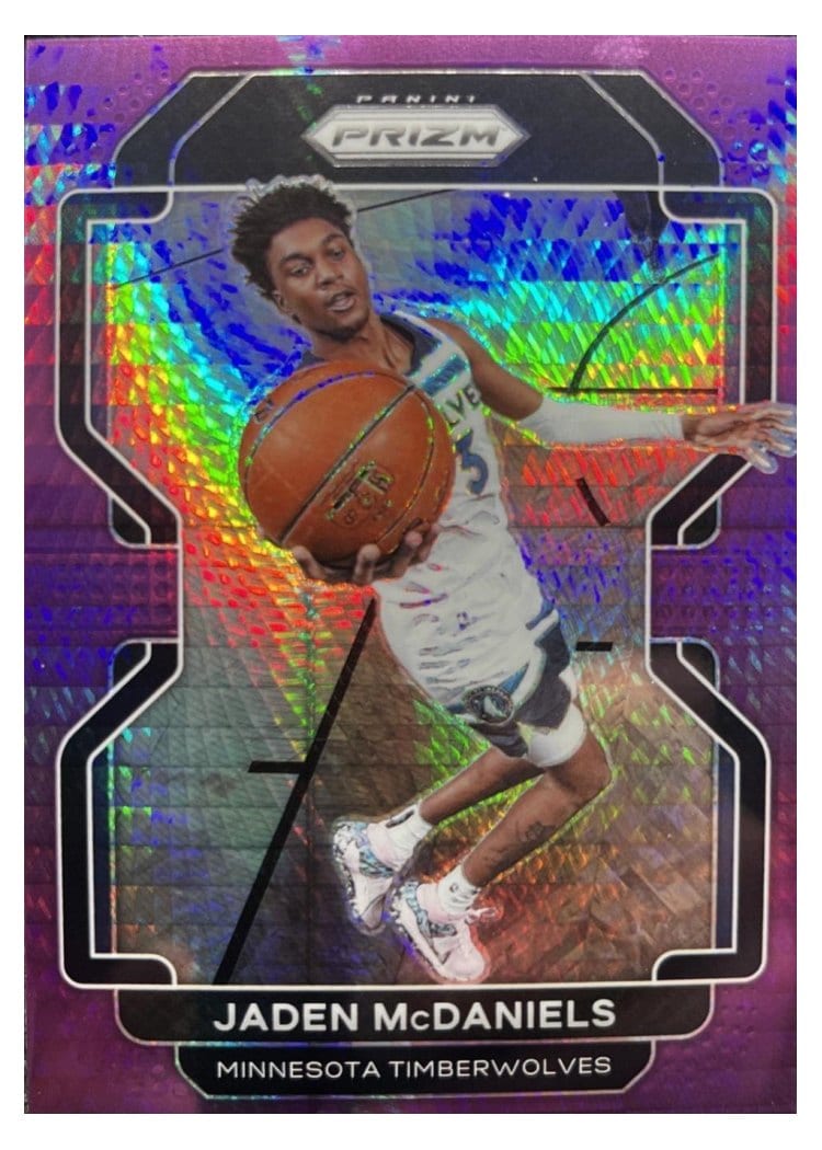 2021-22 Panini Prizm Base Set Jaden McDaniels #12 card