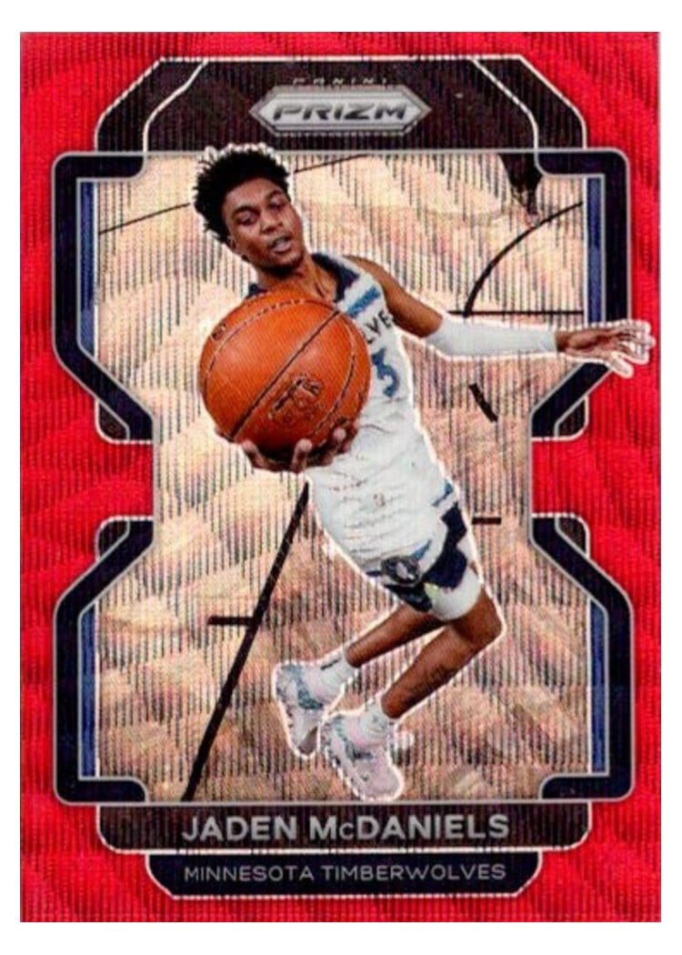 2021-22 Panini Prizm Base Set Jaden McDaniels #12 card
