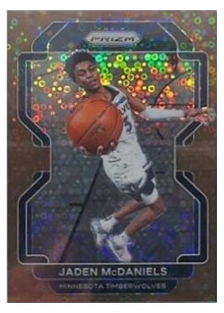 2021-22 Panini Prizm Base Set Jaden McDaniels #12 card