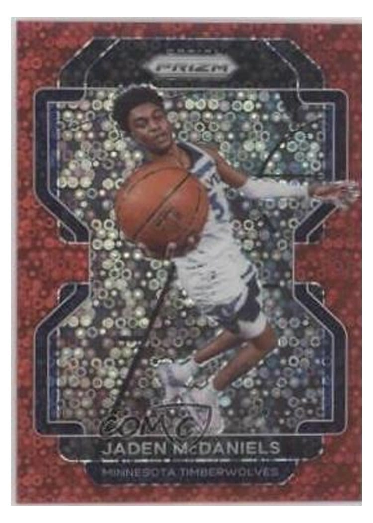 2021-22 Panini Prizm Base Set Jaden McDaniels #12 card