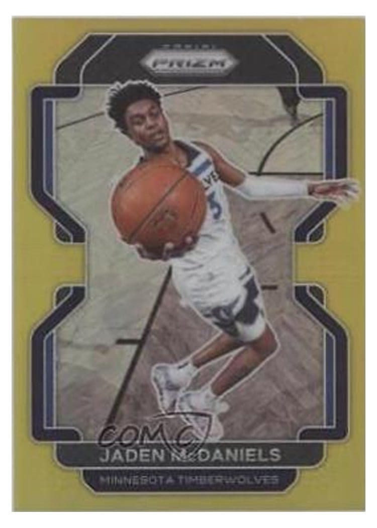 2021-22 Panini Prizm Base Set Jaden McDaniels #12 card