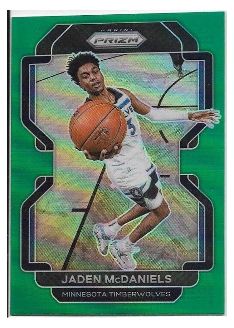 2021-22 Panini Prizm Base Set Jaden McDaniels #12 card