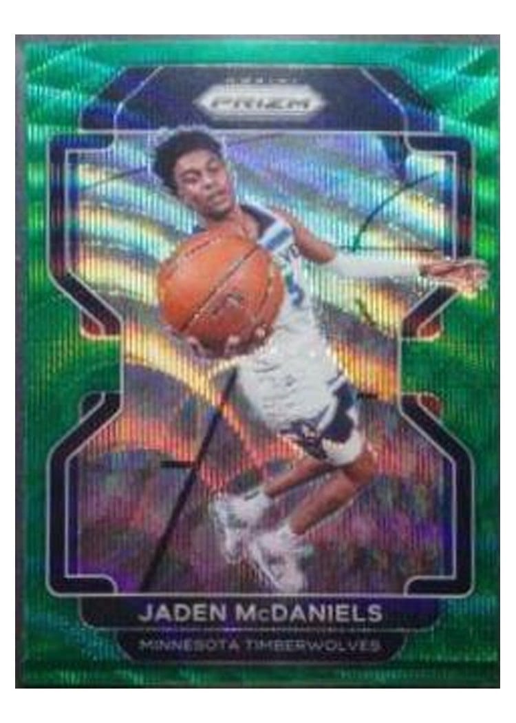 2021-22 Panini Prizm Base Set Jaden McDaniels #12 card