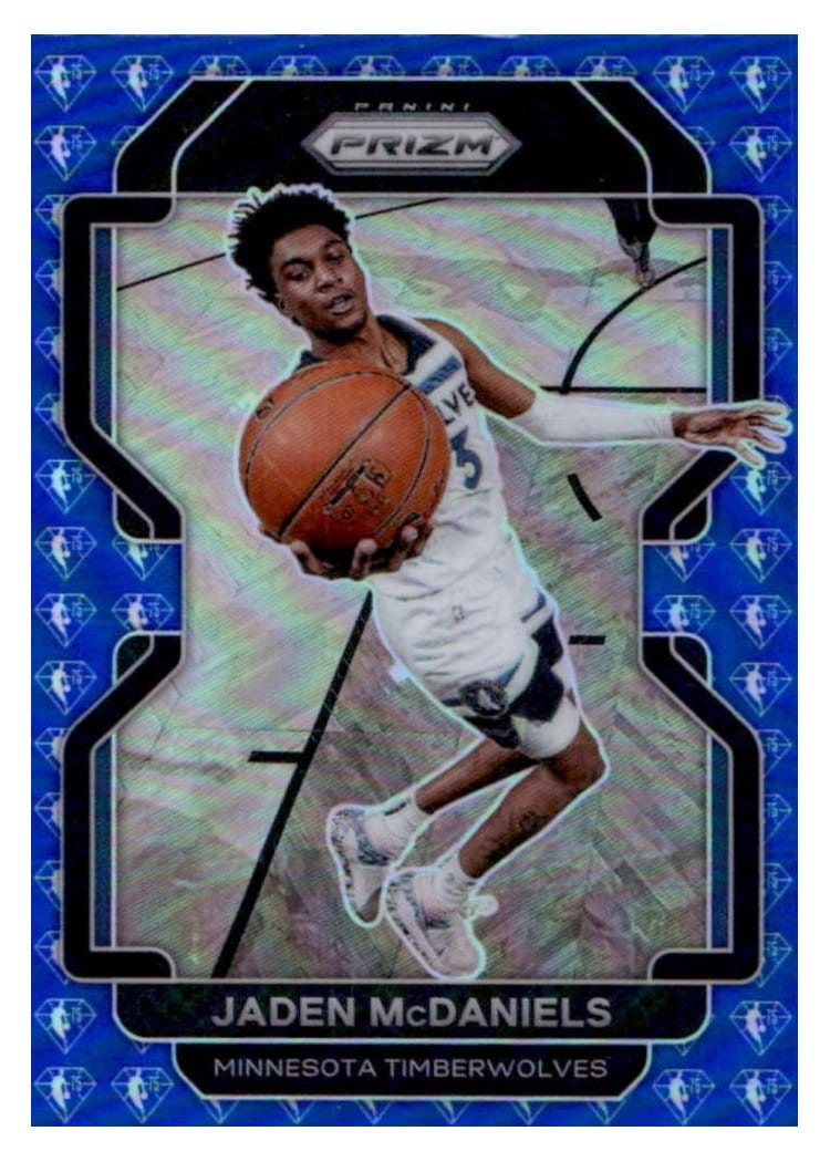 2021-22 Panini Prizm Base Set Jaden McDaniels #12 card