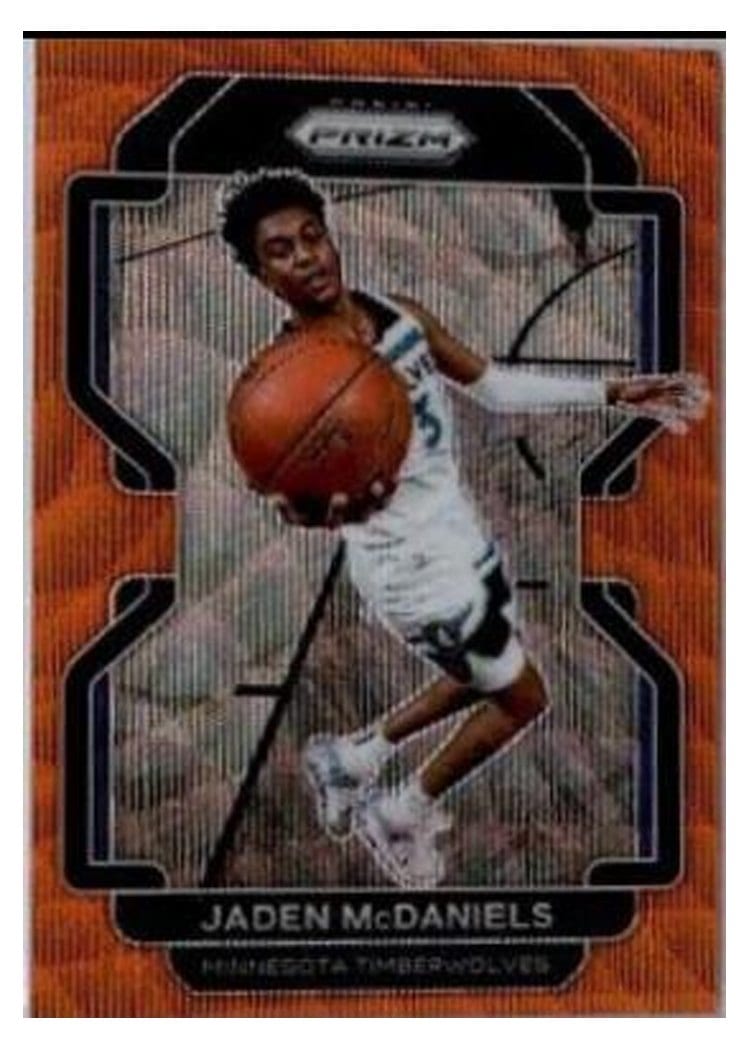 2021-22 Panini Prizm Base Set Jaden McDaniels #12 card